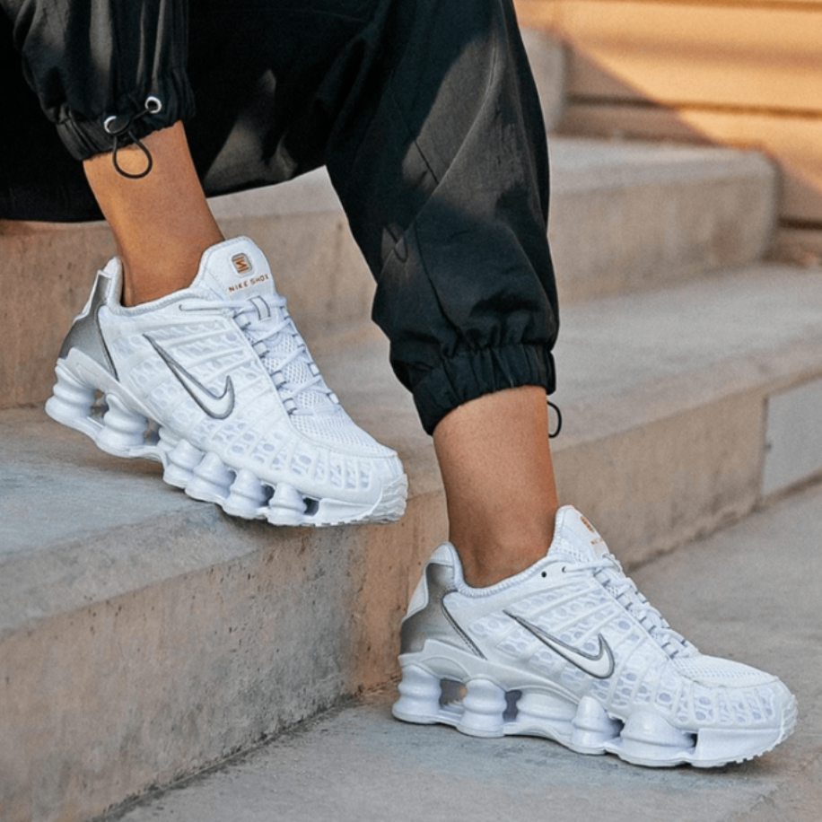 Nike Shox TL White Silver 1
