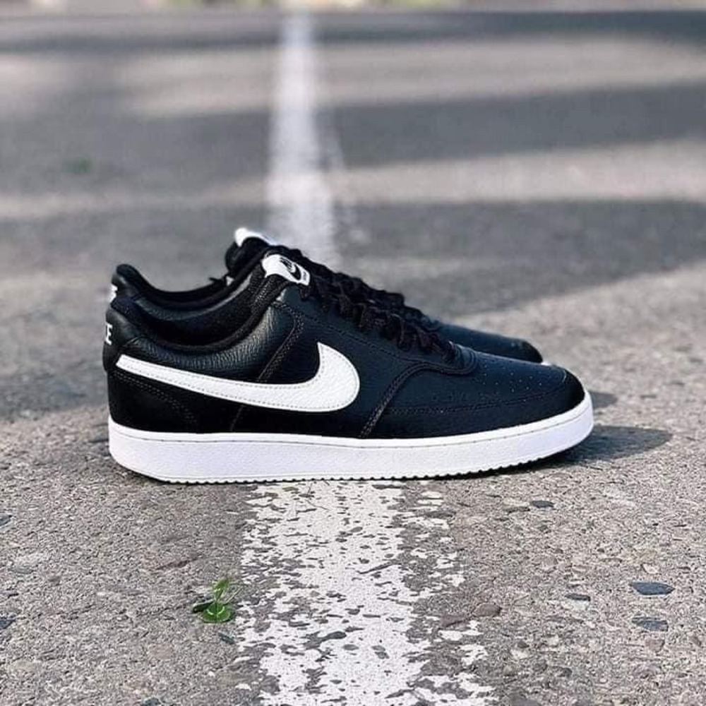 Nike Court Vision Low Black White 2