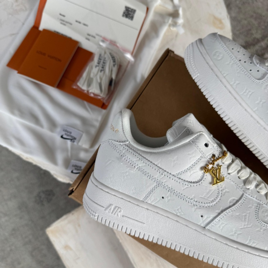 Luxury Series Nike Air Force Luis Vuitton Virgil Abloh Full Box 2