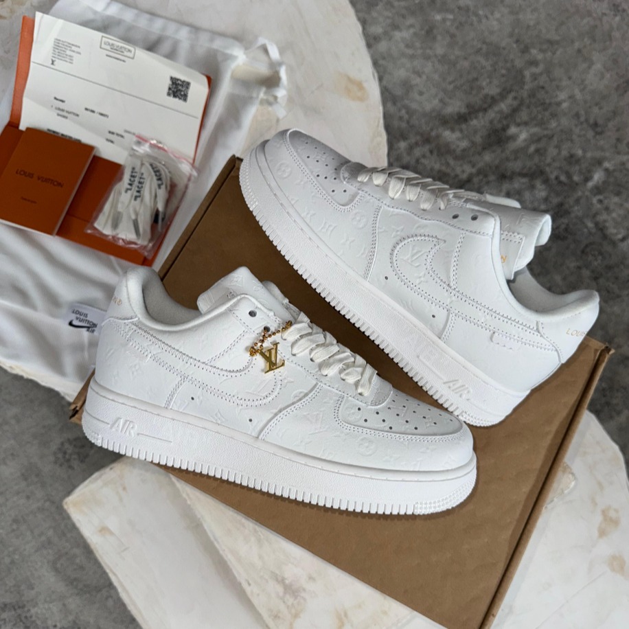 Luxury Series Nike Air Force Luis Vuitton Virgil Abloh Full Box 1