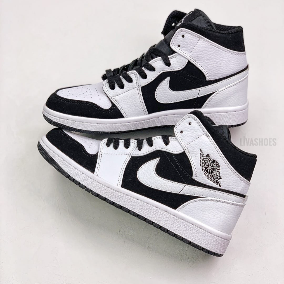 Nike Air Jordan 1 Mid Retro Tuxedo 1
