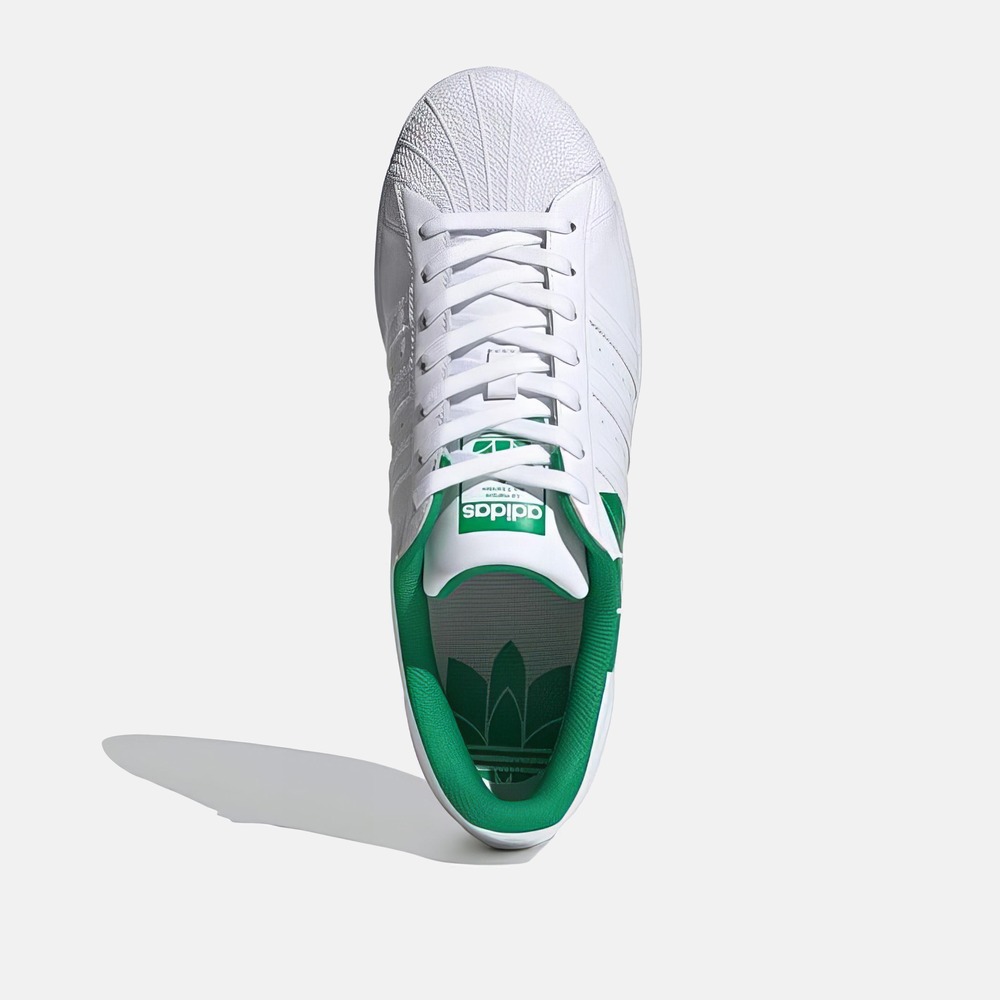 Addidas Superstar 'Trefoil Print White Green'