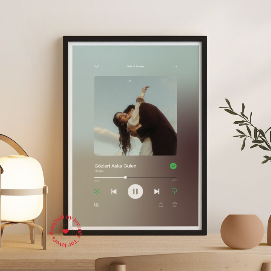 Spotify Temalı Poster | Kişiye Özel Poster