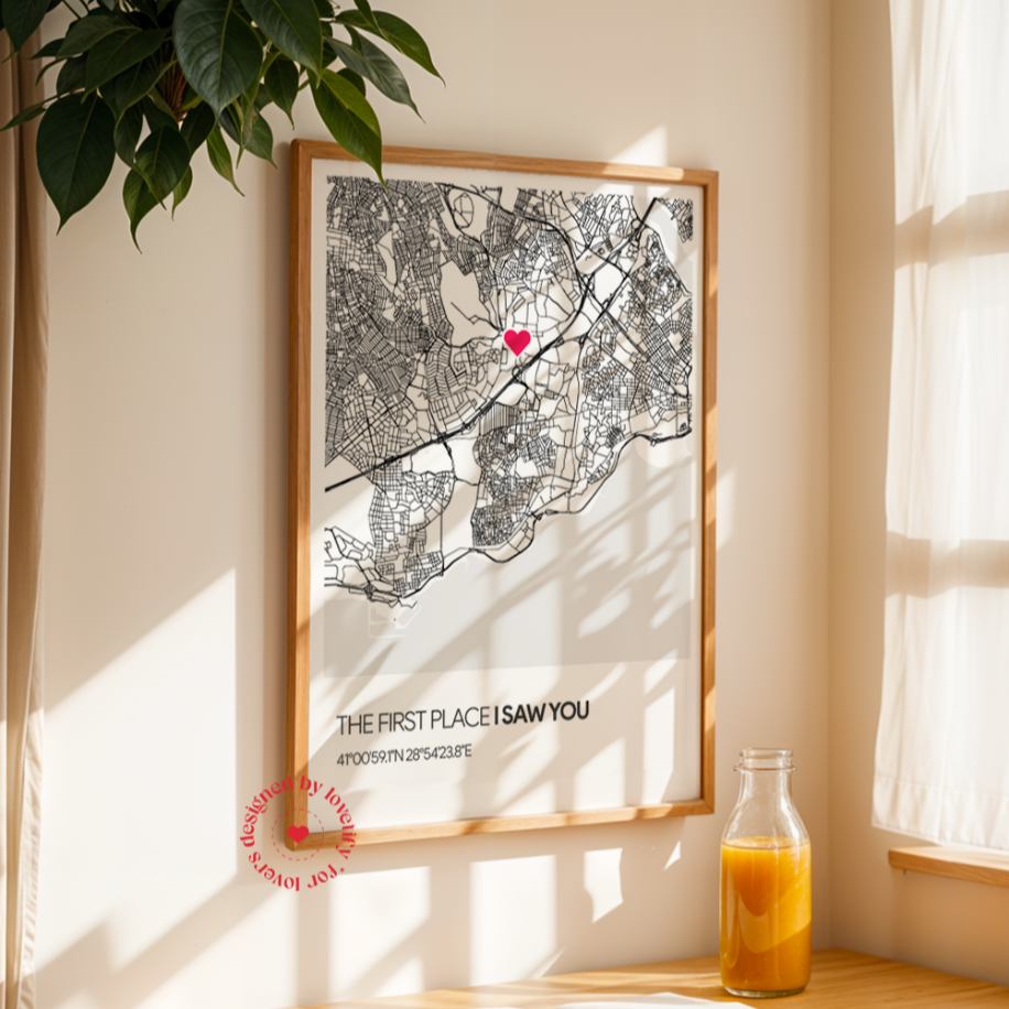 Harita Posteri | Kişiye Özel Poster