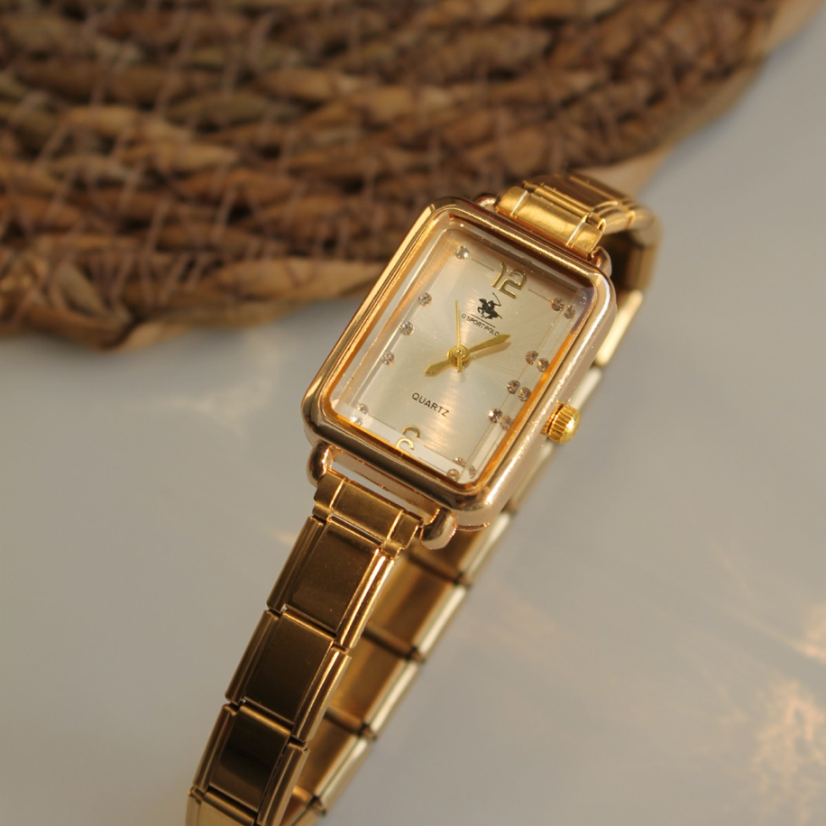 Nomi Luxe Gold Kare Kadranlı Çelik Kadın Saat