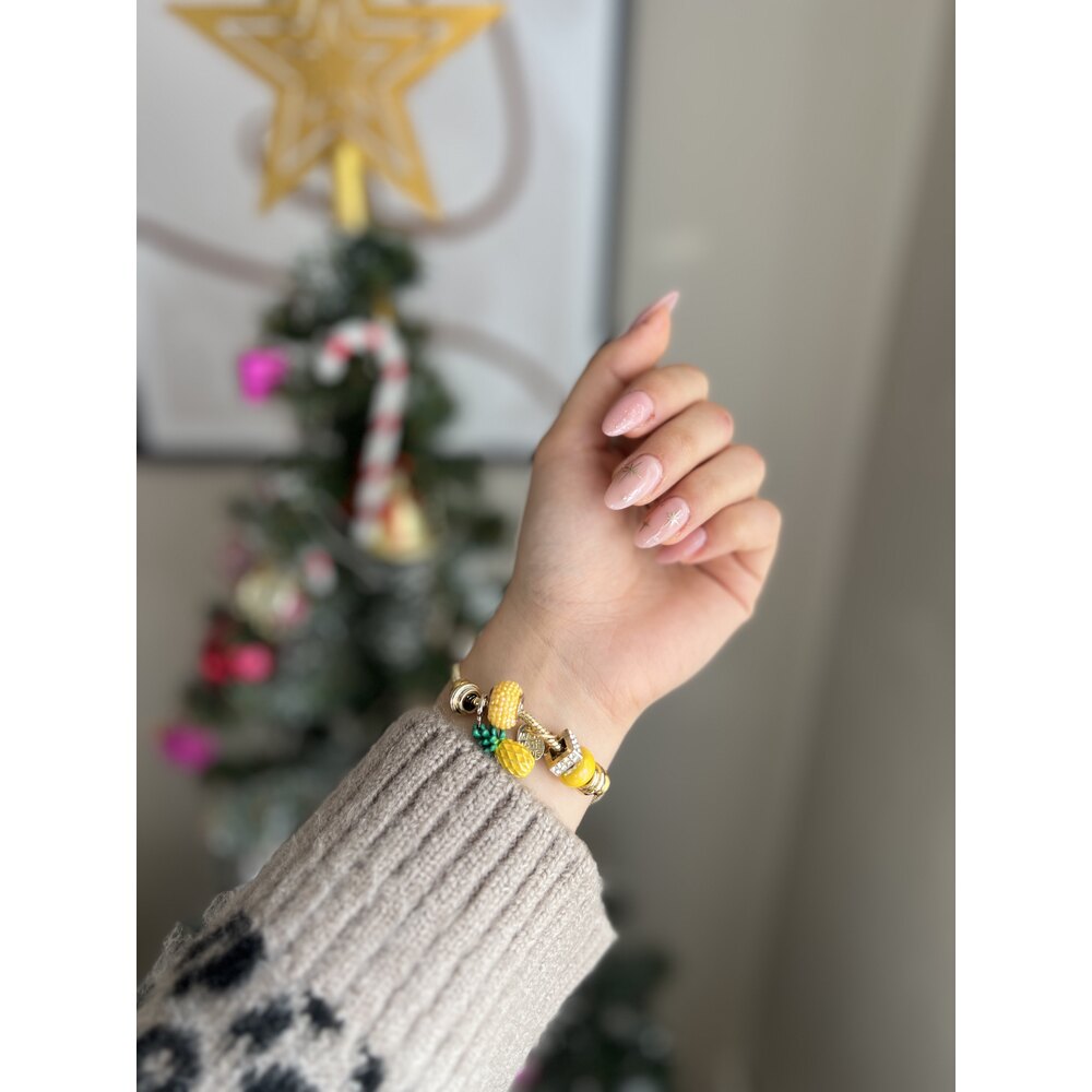 Gold Pineapple Çelik Pandora