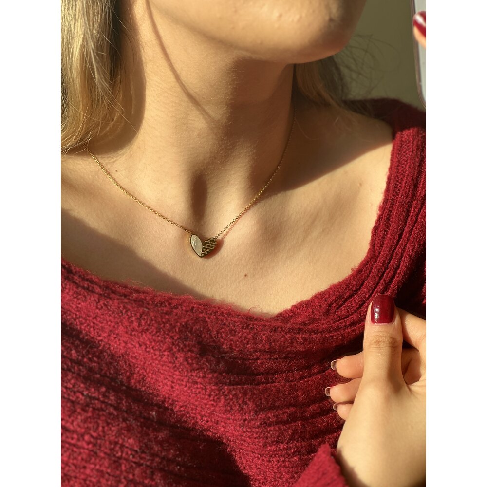 Çelik | Pearly Love kolye