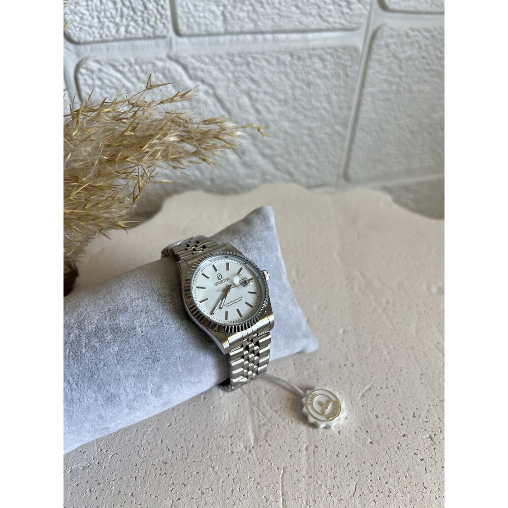 Marka Model Beyaz Kadranlı Silver Çelik Erkek Saat