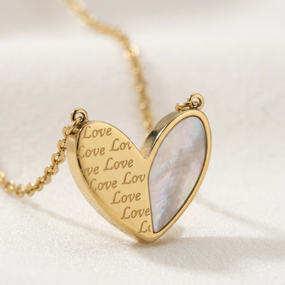 Çelik | Pearly Love kolye