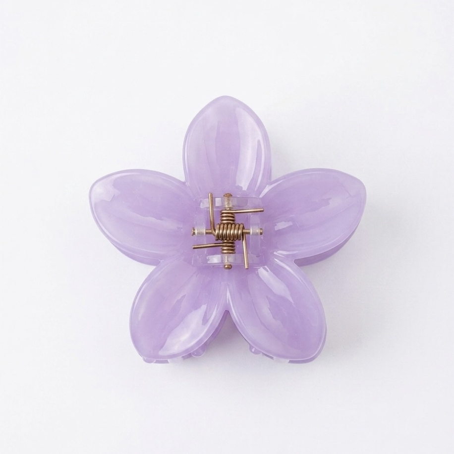 Lila Lotus Saç Tokası