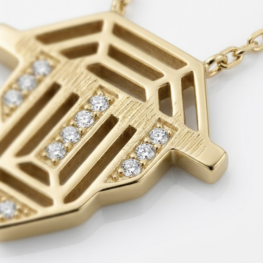 Çelik | Gold Badge Kolye