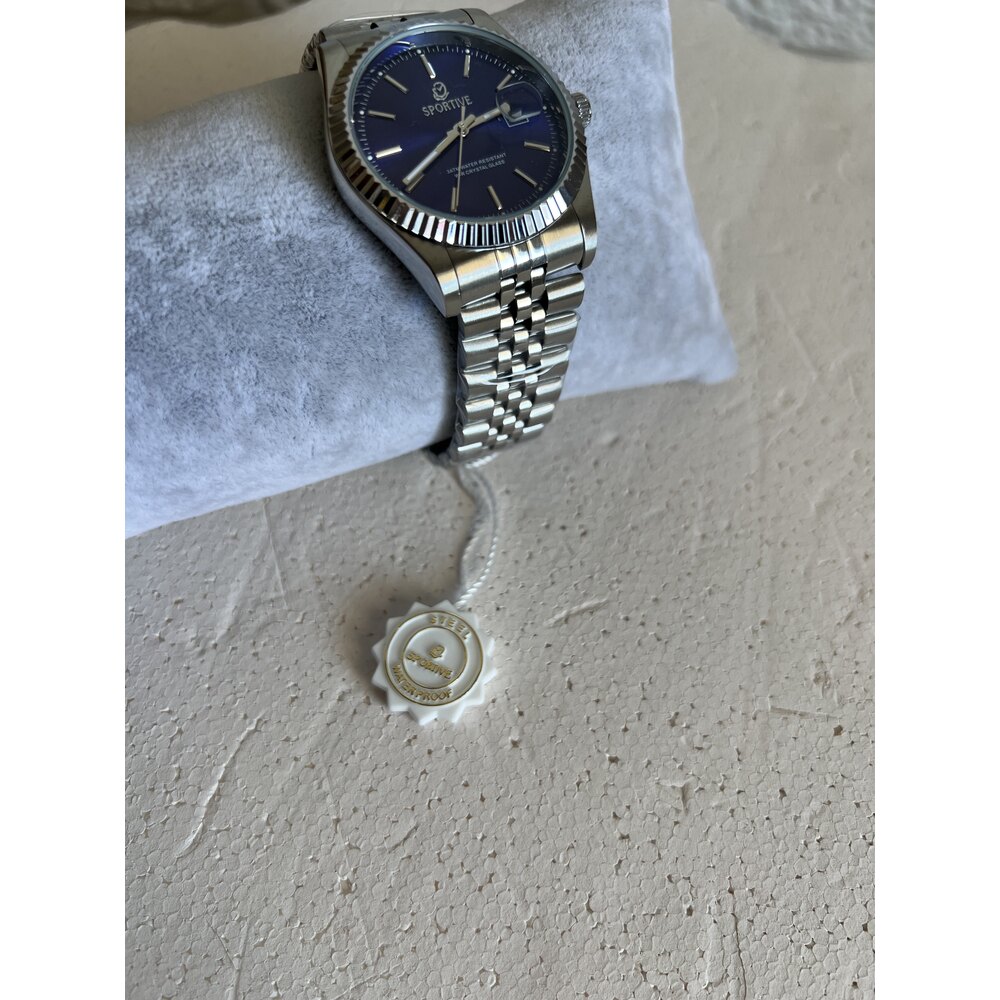 Marka Model Lacivert Kadranlı Silver Çelik Erkek Saat