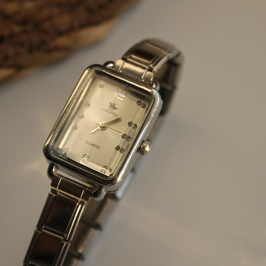 Nomi Luxe Silver Kare Kadranlı Çelik Kadın Saat