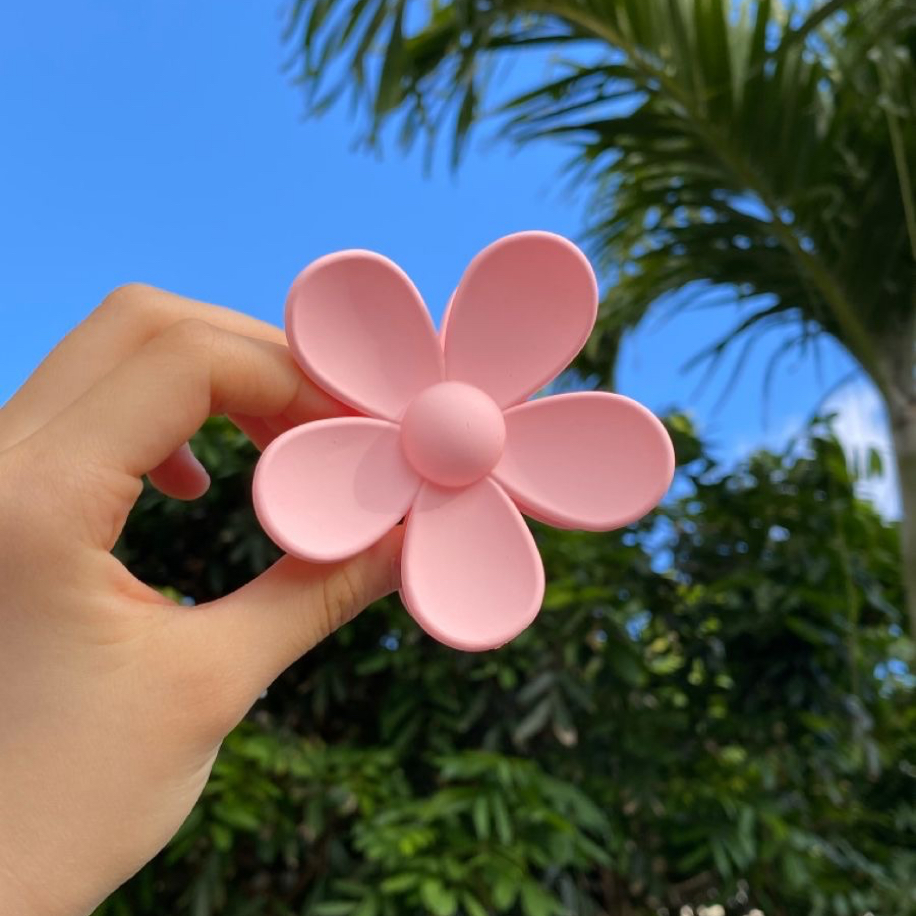 Pudra Flower Clips Saç Tokası