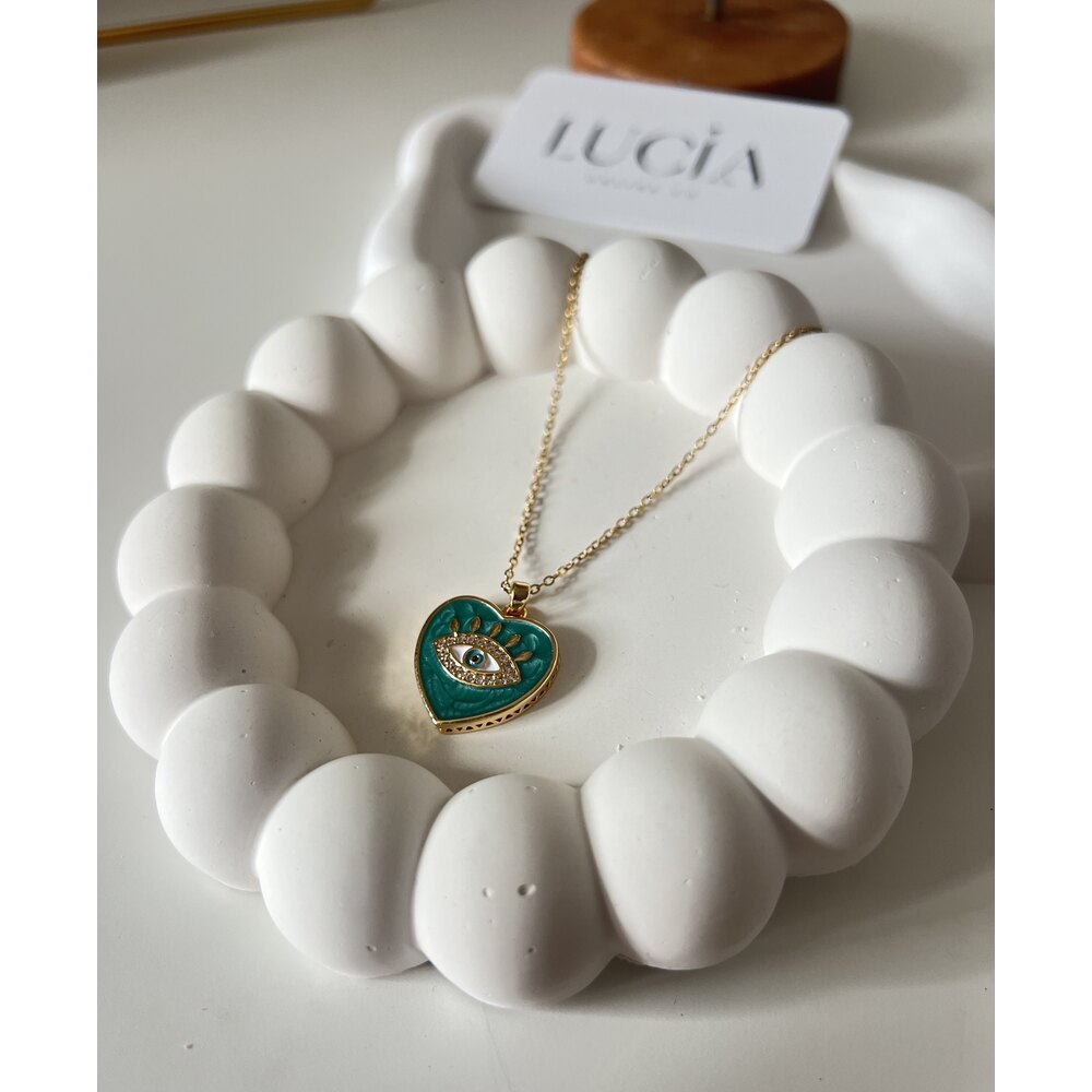 Çelik | Gold Ocean Eye Kolye