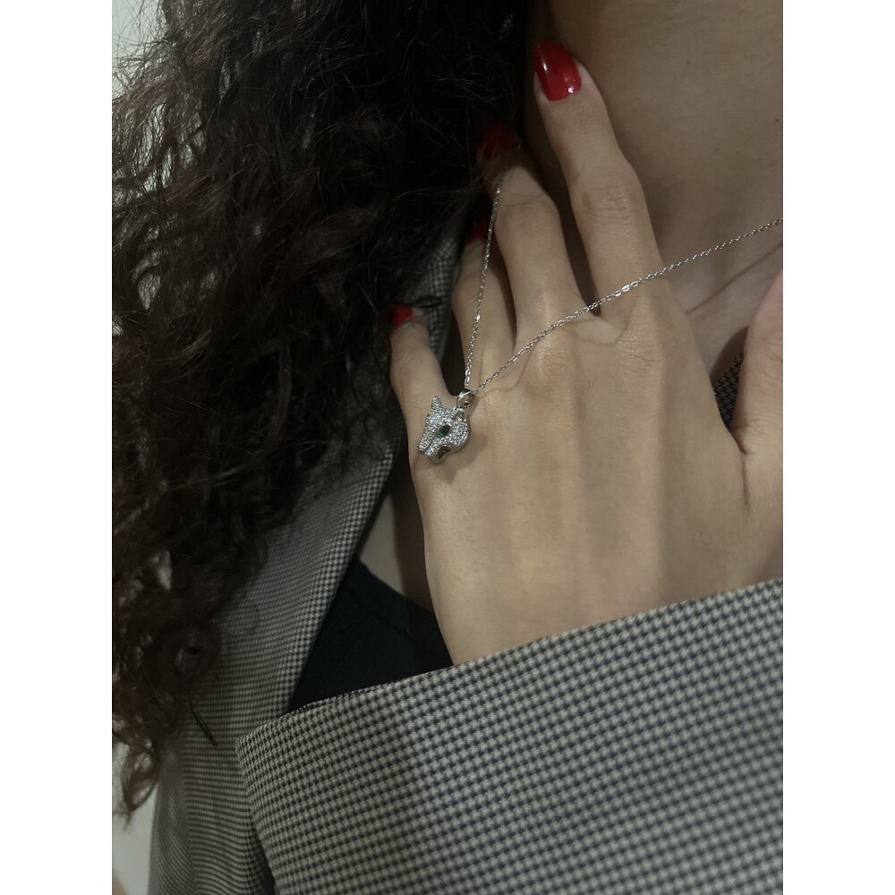 Çelik | Silver Panthere Kolye