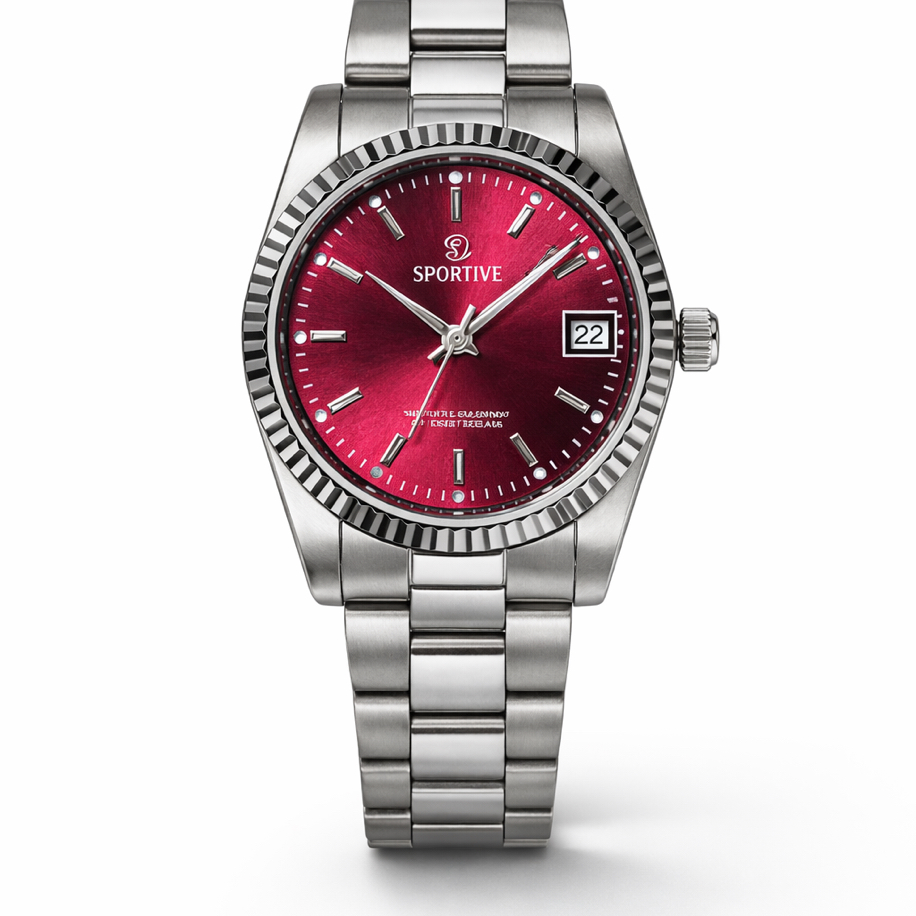 Marka Model Bordo Kadranlı Çelik Kadın Saat