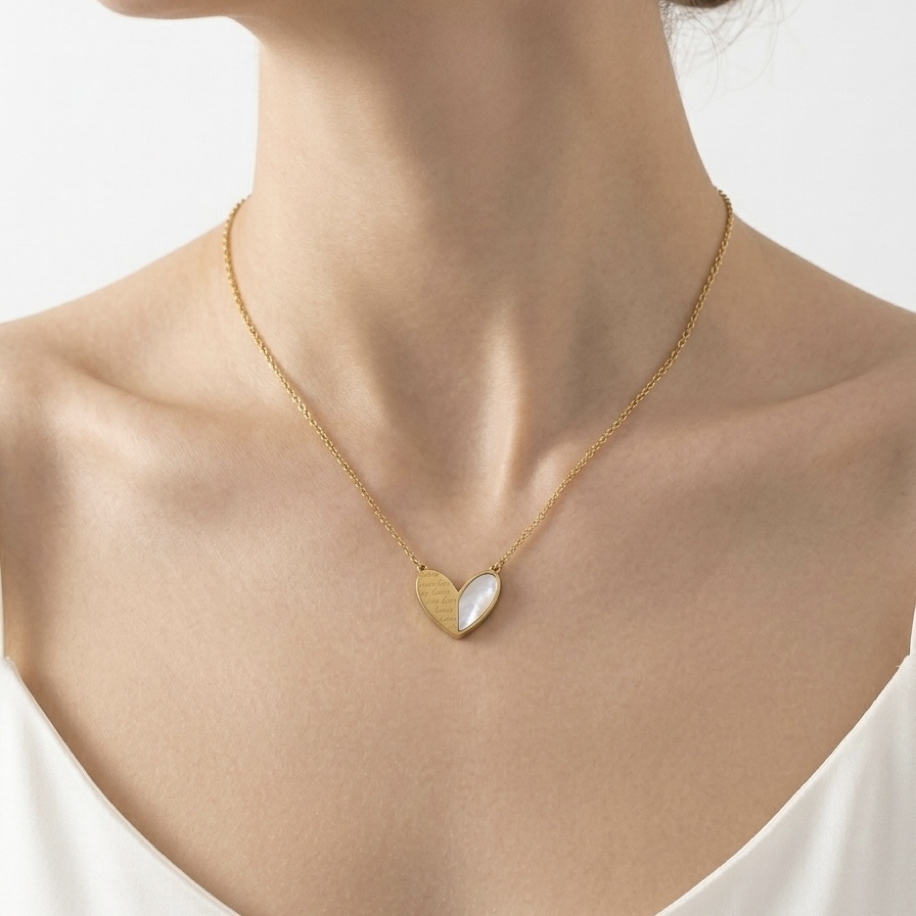 Çelik | Pearly Love kolye