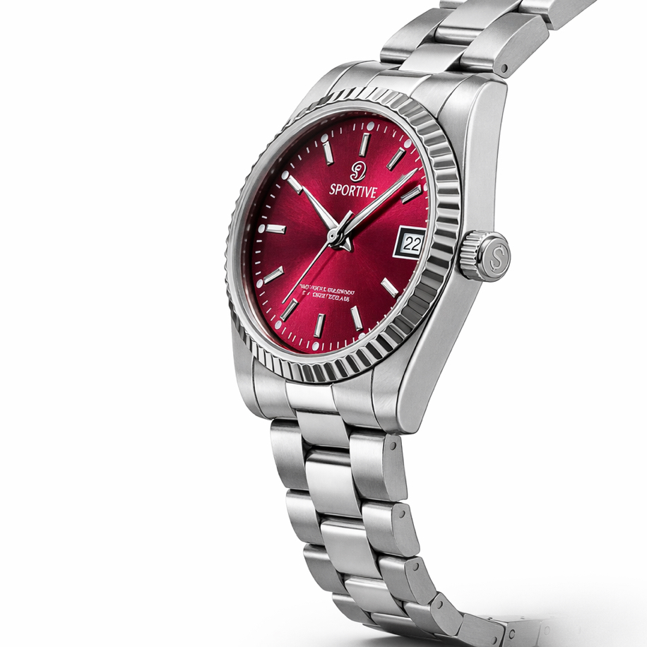 Marka Model Bordo Kadranlı Çelik Kadın Saat