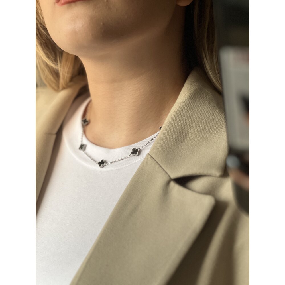 Çelik | Mini silver yonca kolye