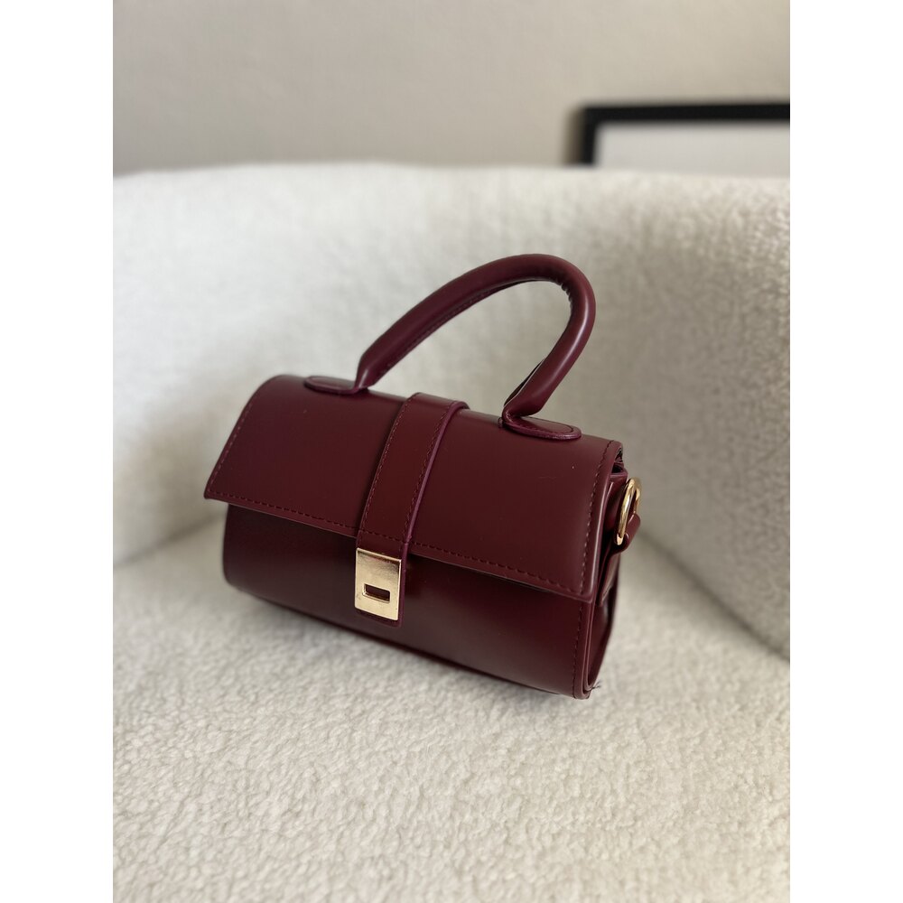 Indigo | Bordo Omuz Çantası
