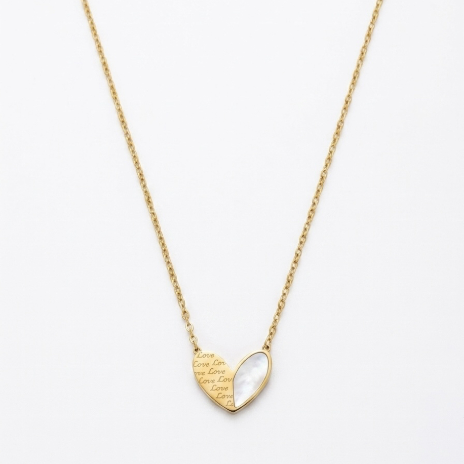 Çelik | Pearly Love kolye