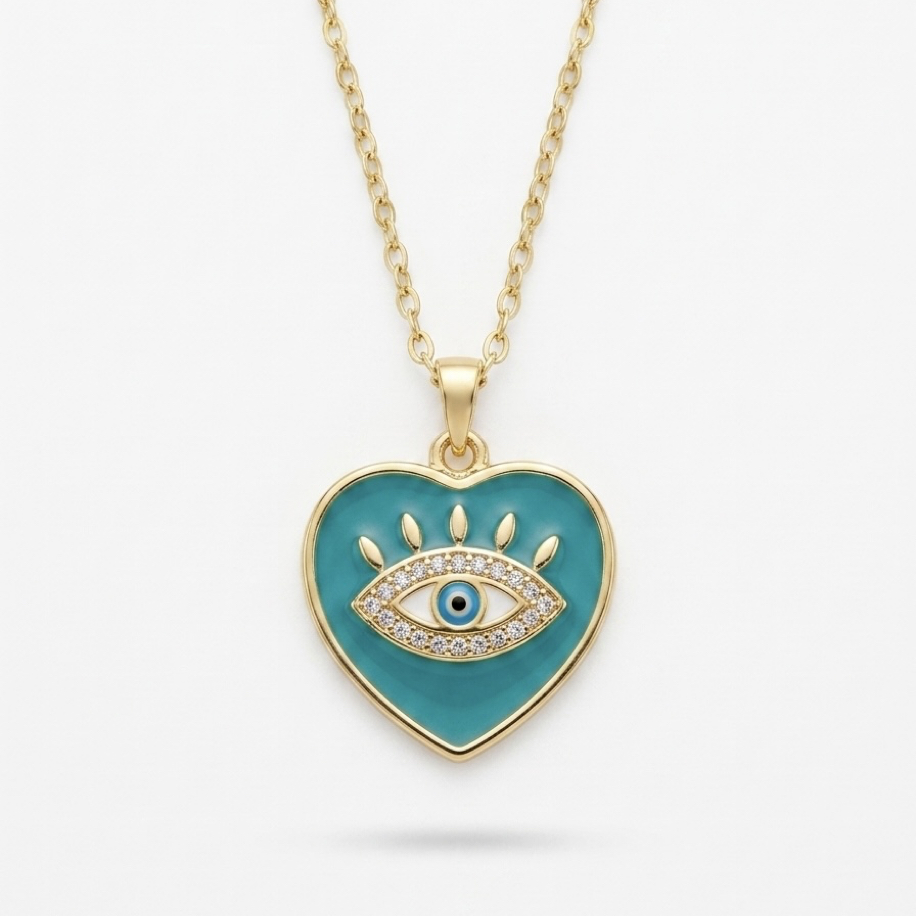 Çelik | Gold Ocean Eye Kolye