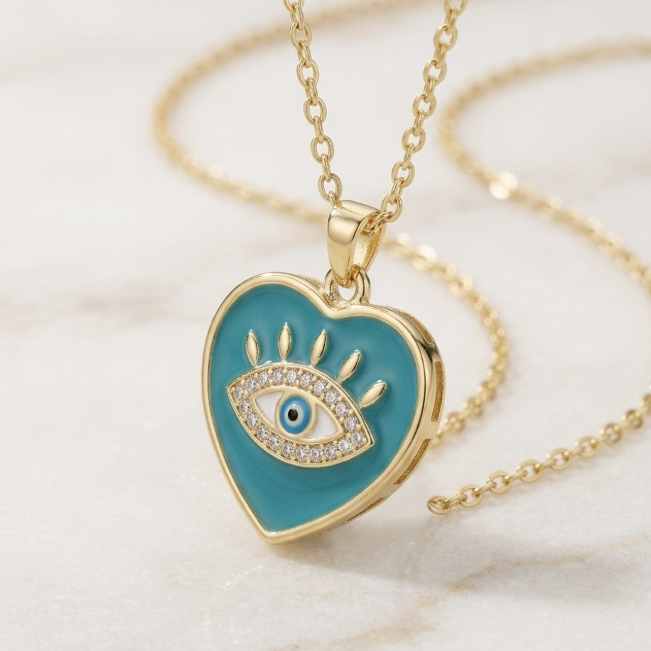 Çelik | Gold Ocean Eye Kolye