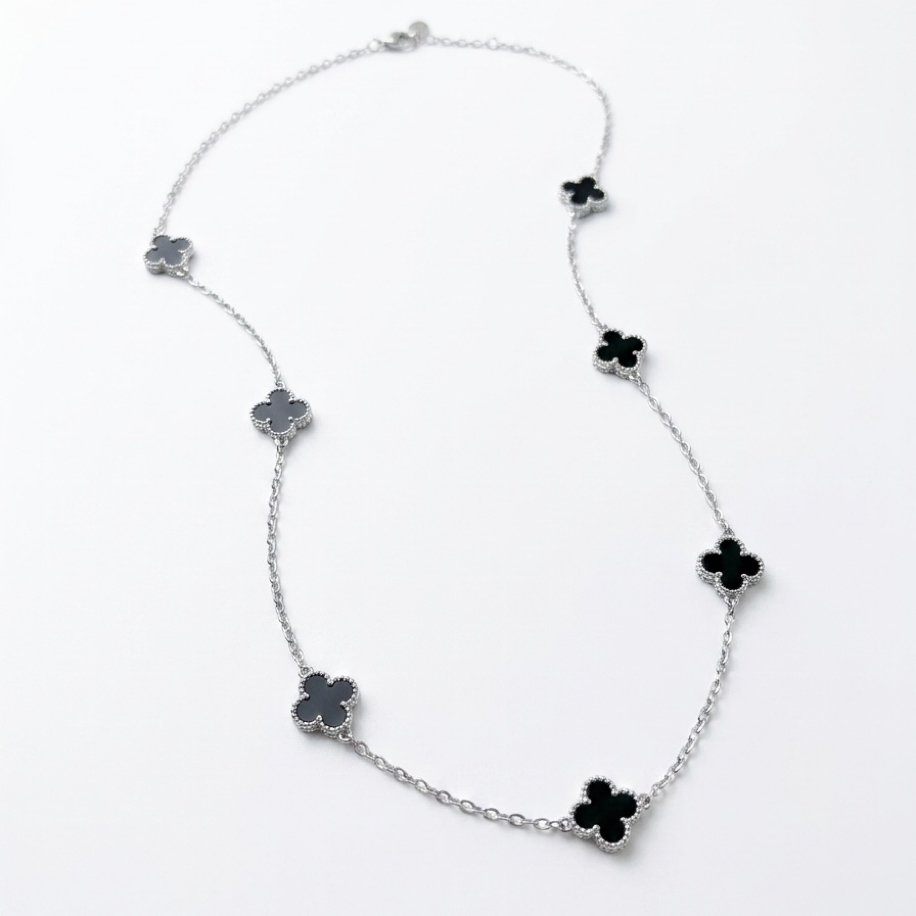 Çelik | Mini silver yonca kolye