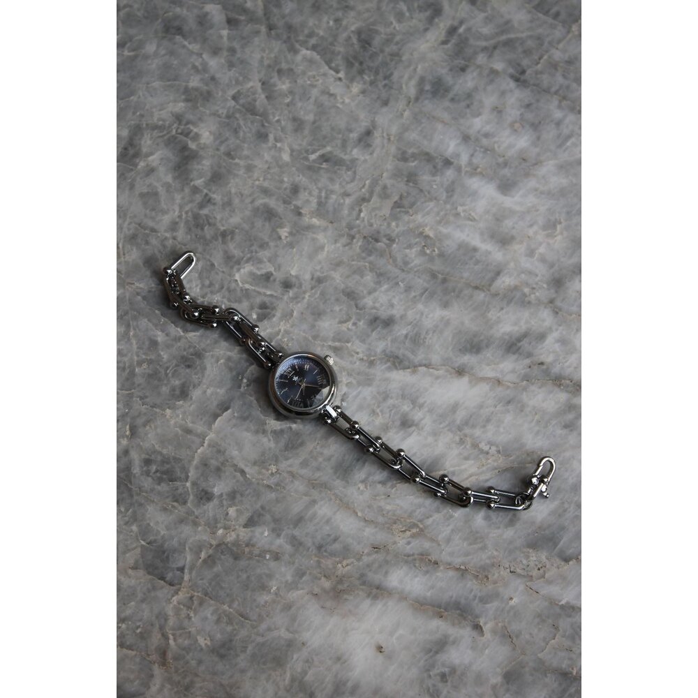  Midnight Silver Oval Kadranlı Çelik Kadın Saat