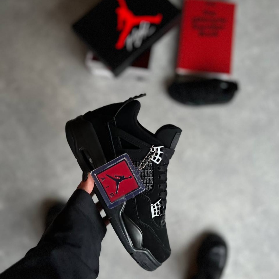 Air Jordan 4 Retro Black Cat | Luxiana Shoes