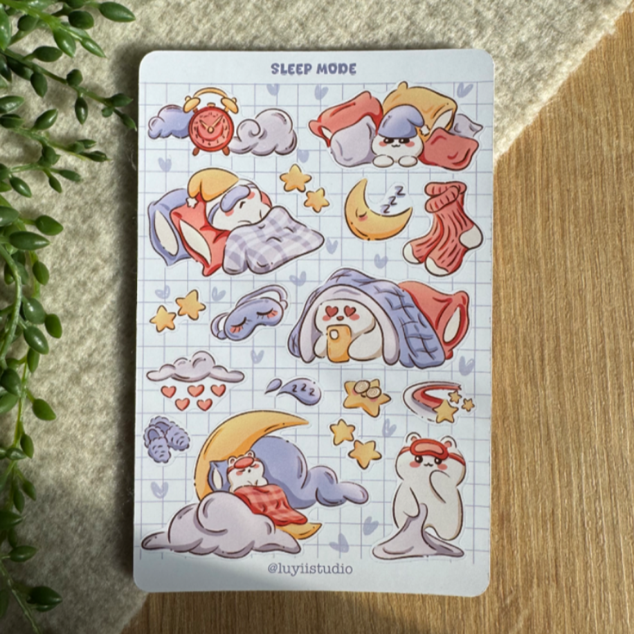 Sleep Mode Sticker Sleep Mode sticker sheet | Luyi Studio