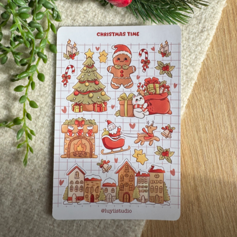 Christmas time sticker sheet | Luyi Studio