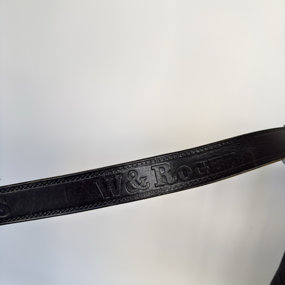 Y2K Black Studded Star Belt