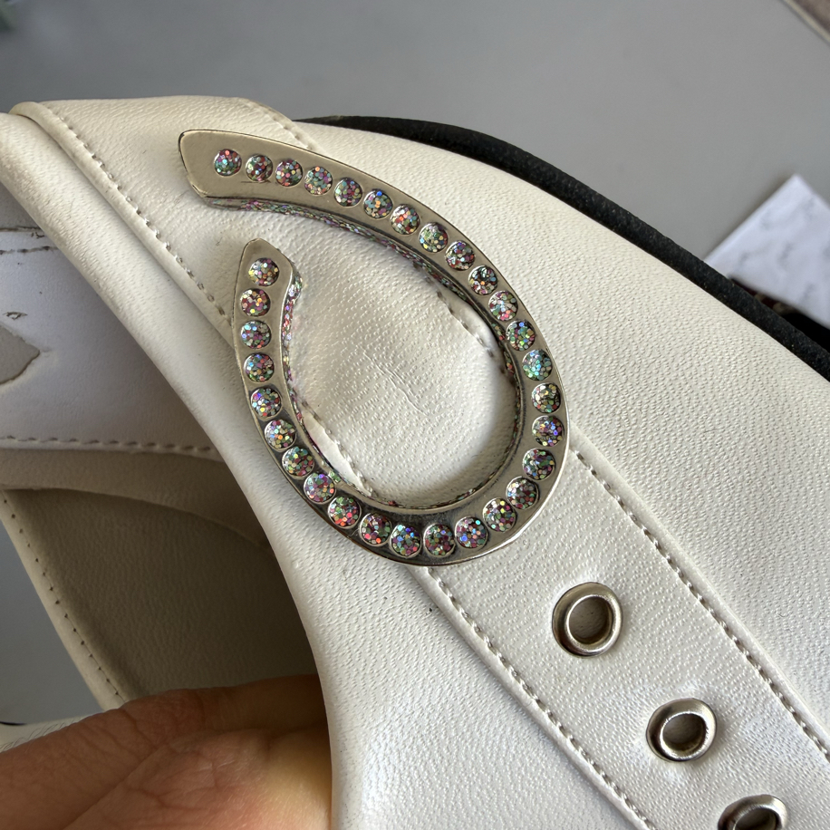 Gümüş Tokalı Vintage Krem Mule