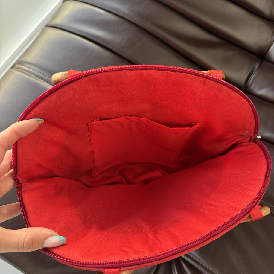 Red Blossom Handmade Bag
