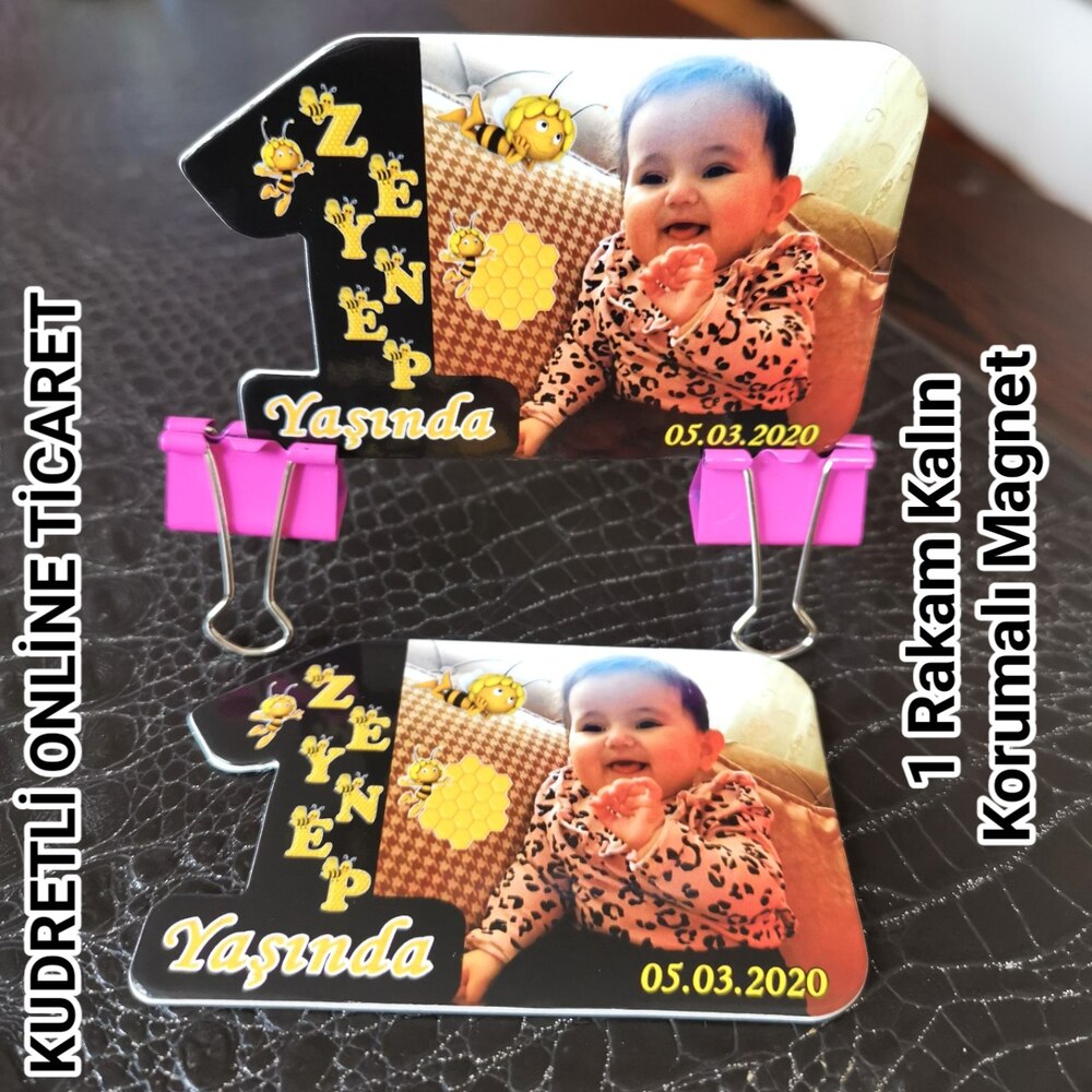 1 Rakam Şeklinde Magnet