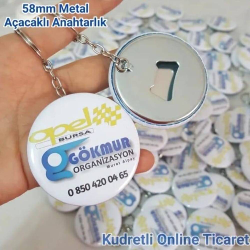 500 adet Metal Açacak Anahtarlık 