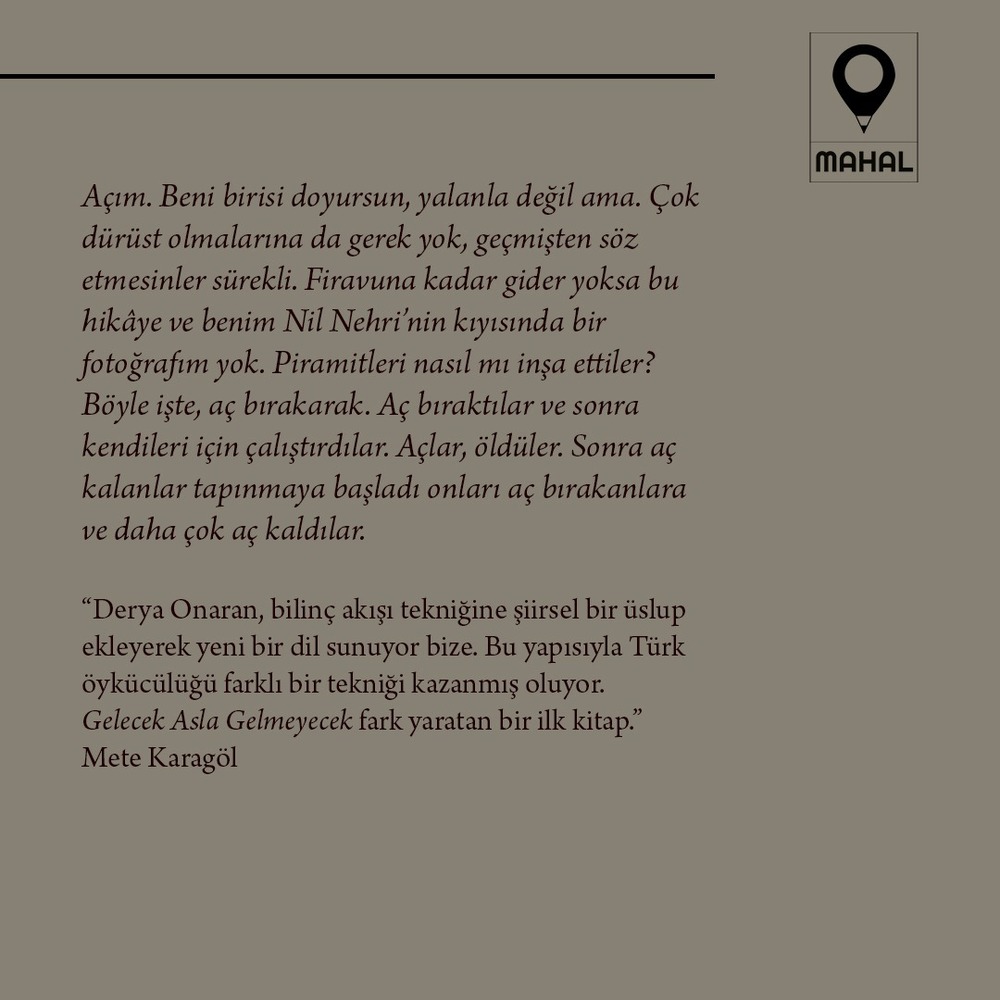 Derya Onaran - Gelecek Asla Gelmeyecek - Öykü