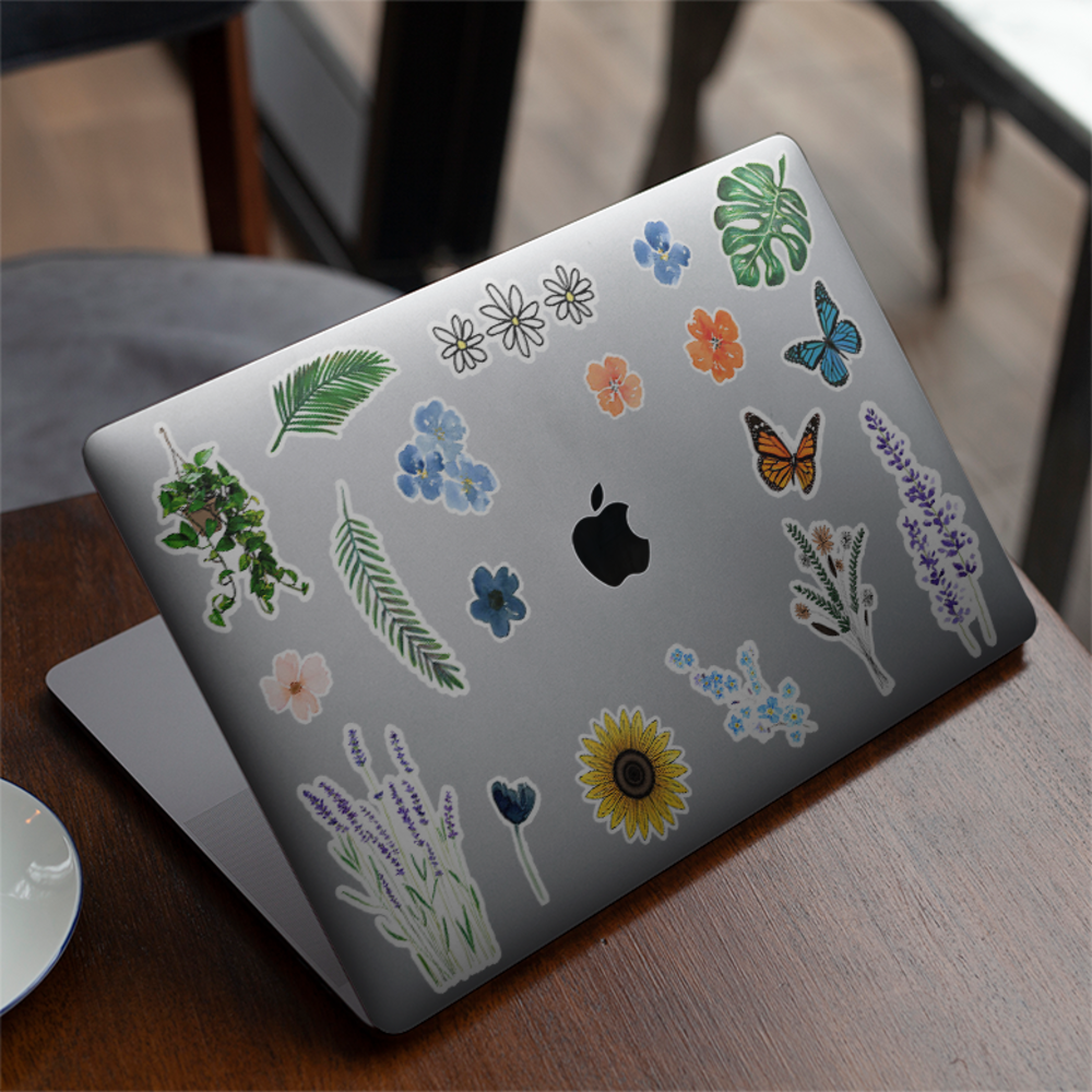FLOWERS - Çiçek Temalı Sticker Seti 20 Adet | marcadorsticker