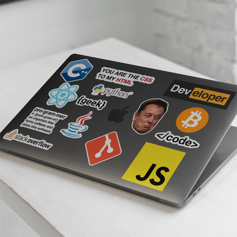 Sticker Code Indeed CODER - Yazılım Temalı Sticker Seti 14 Adet | marcadorsticker