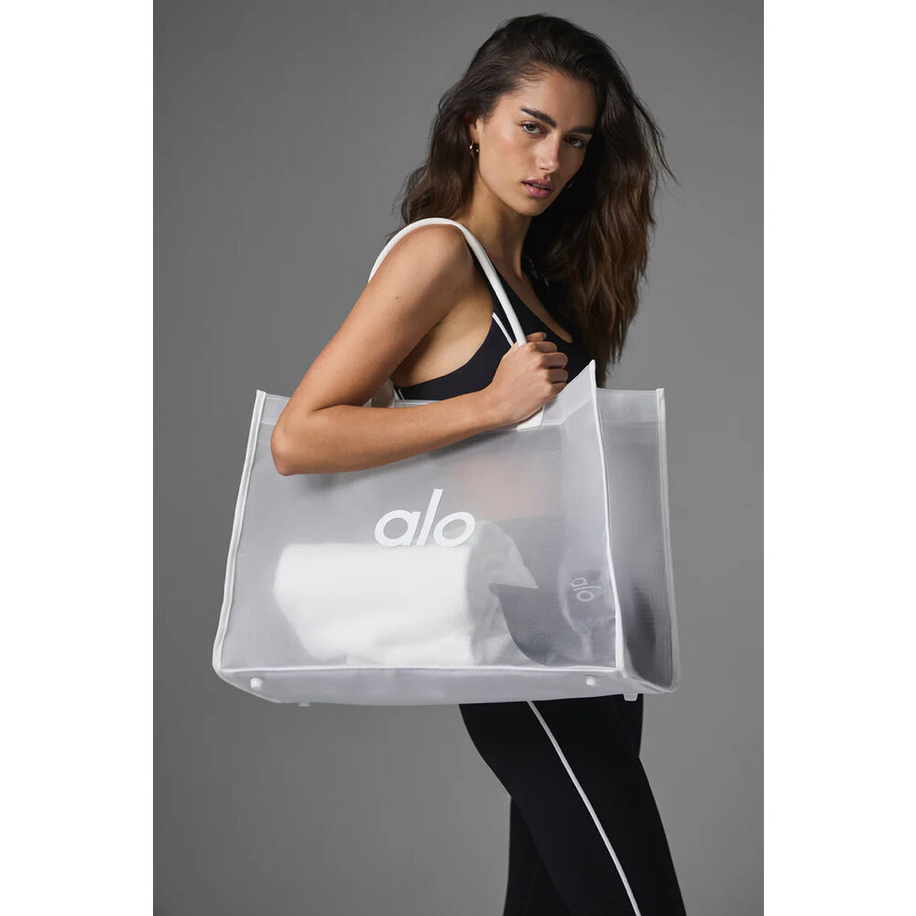 Alo Sheer Tote Bag White