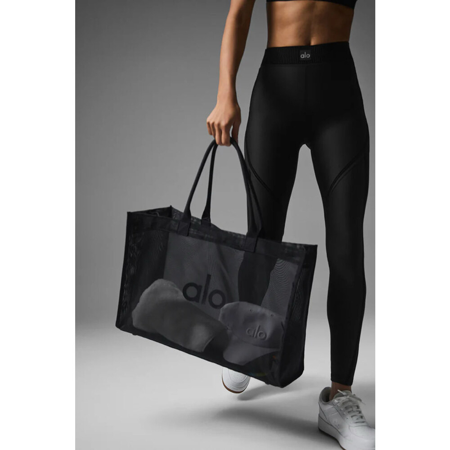 Alo Sheer Tote Bag Black