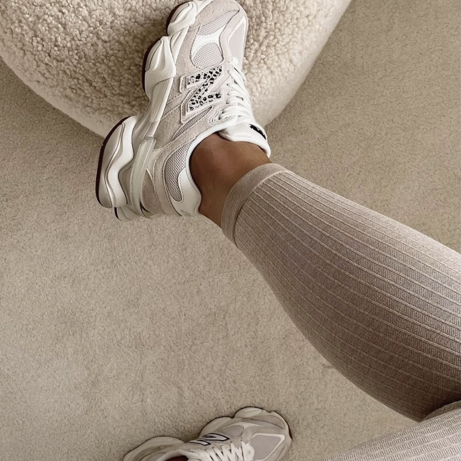 New Balance 9060 Sea Salt Leopard Print (Dar Kalıp)