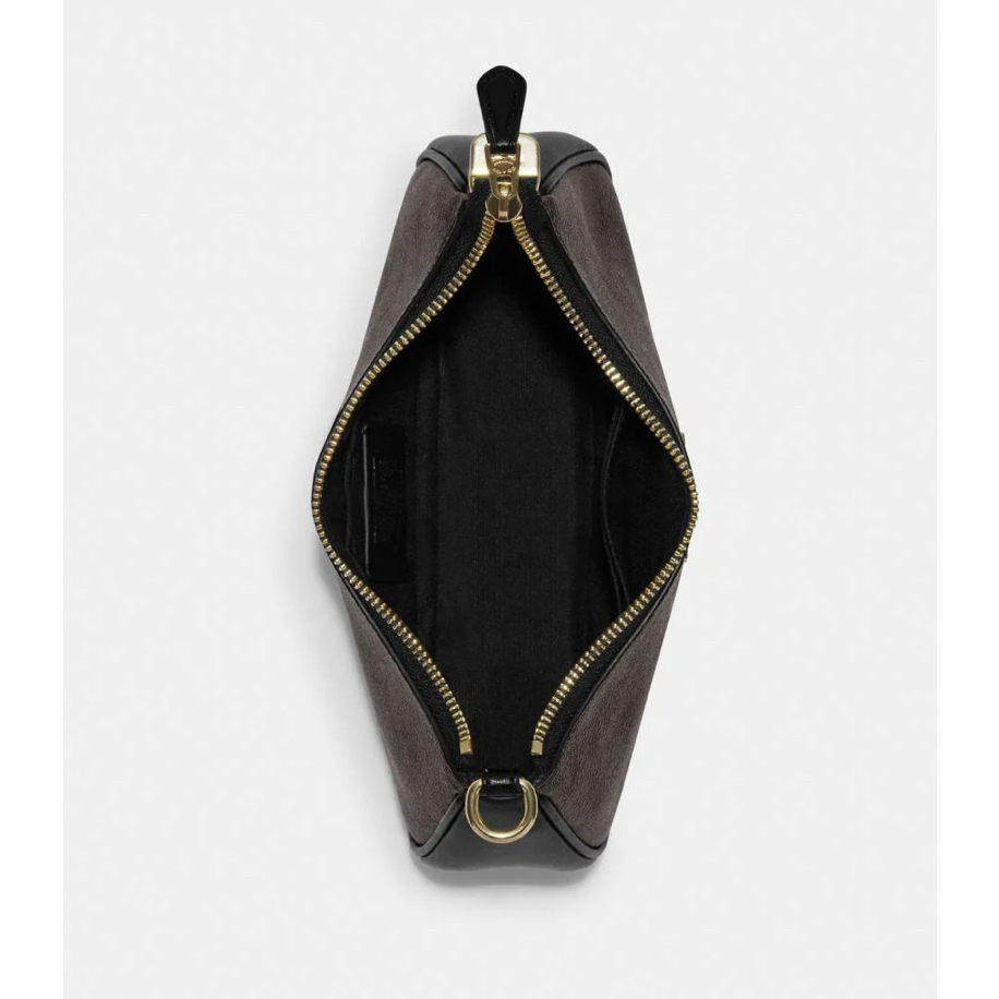 Coach Teri Shoulder Bag Walnut Black
