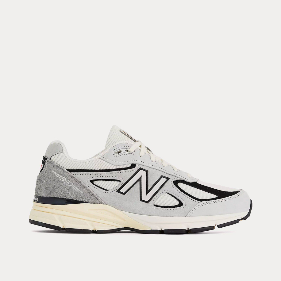 New Balance 990v4 USA Teddy Santis Grey Black Cream (Dar Kalıp)