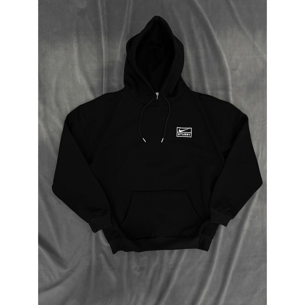 STSSY X NKE Nakışlı Oversize Kalın Hoodie | Marsl Wear