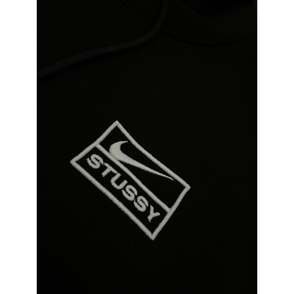 STSSY X NKE Nakışlı Oversize Kalın Hoodie | Marsl Wear