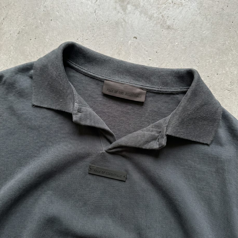 Essentials Oversize Polo Yaka(CROP KESİM)