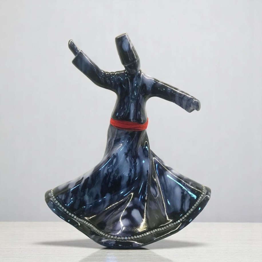 Dekoratif Semazen Biblo Siyah 22 CM 